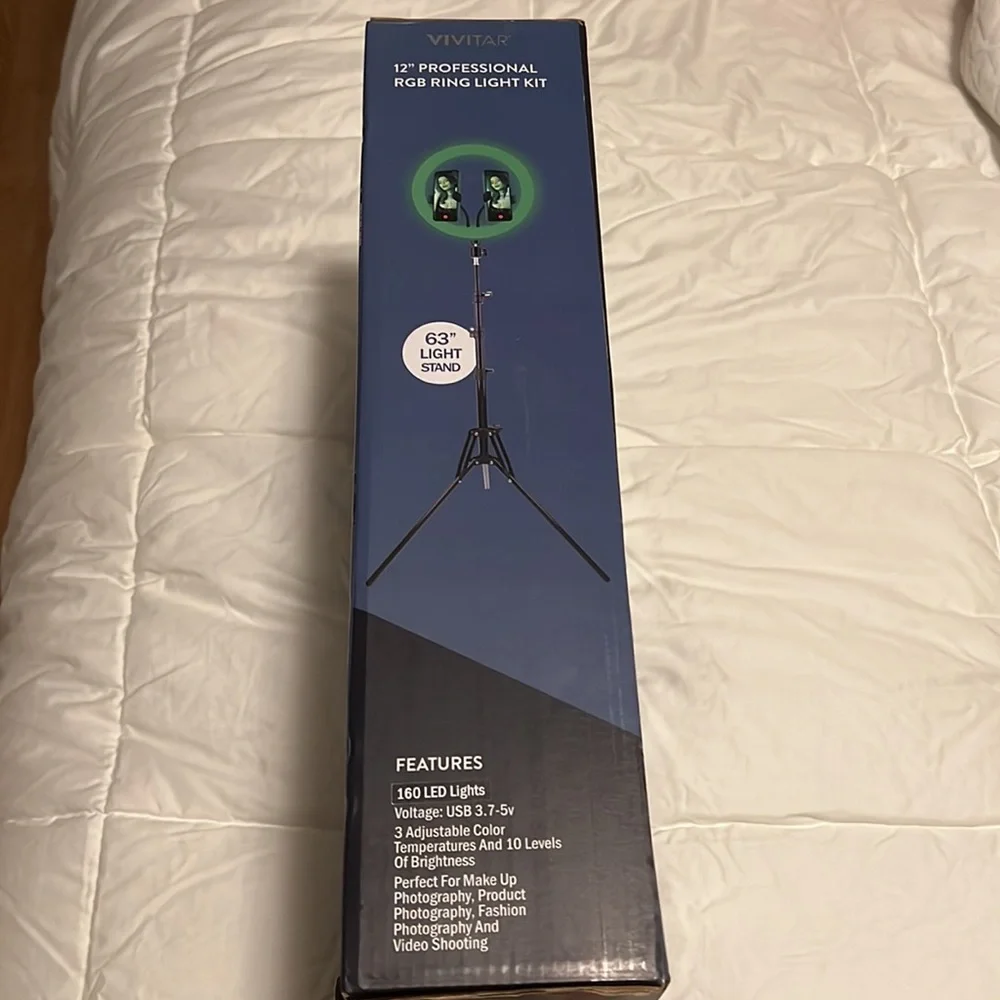 VIVITAR 12” Professional Rgb Ring Light Kit